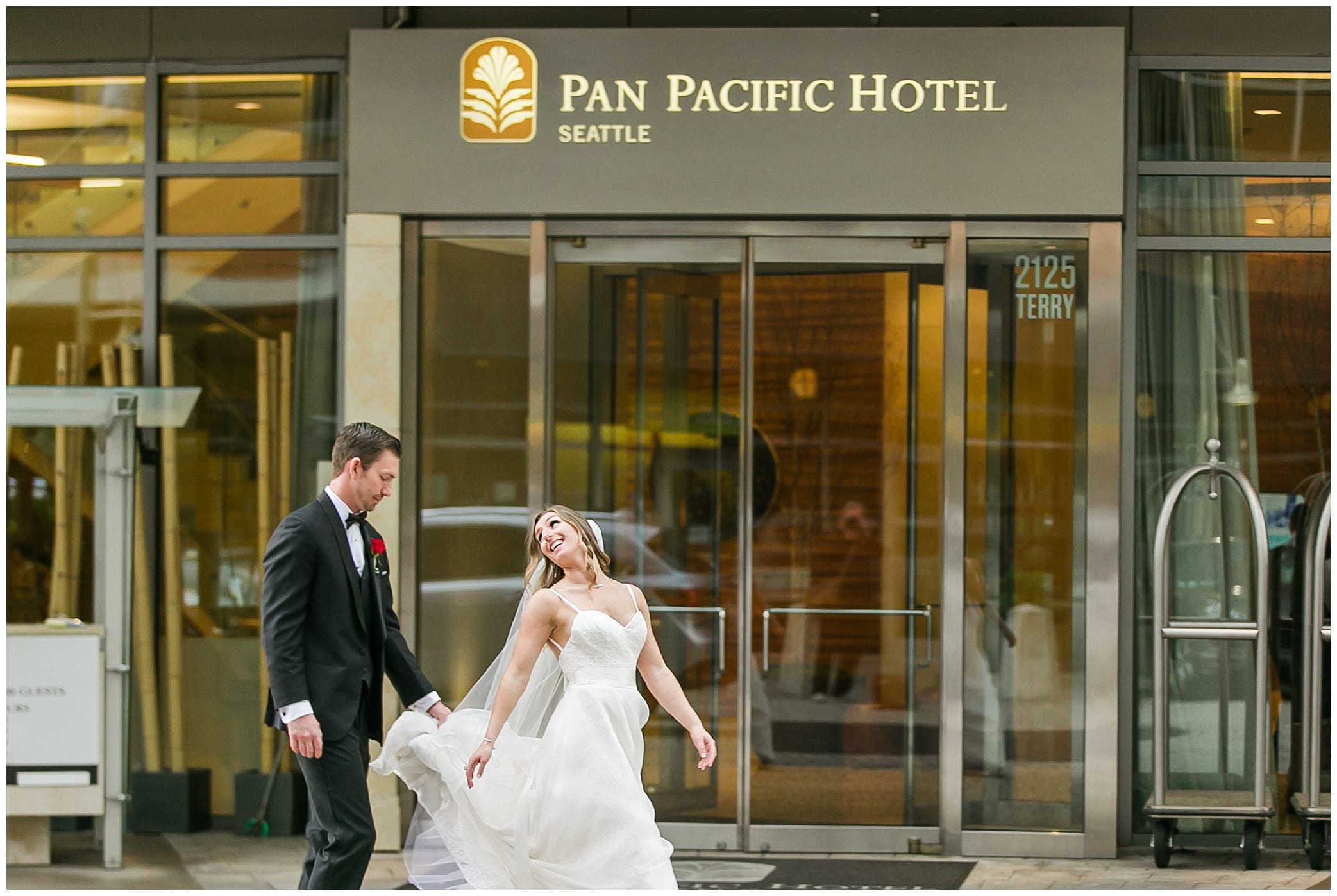 pan pacific hotel wedding, seattle wedding, seattle wedding photographer